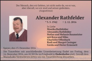 Todesanzeige Alexander Rathfelder021216