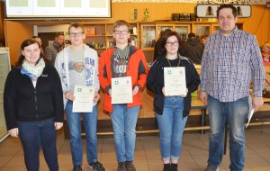 2. Platz Mannschaft Luftgewehr Jugend