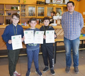 2. Platz Mannschaft Luftgewehr Schüler