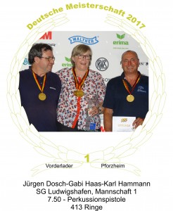 Medaille M 1 DM 2017 VL  Dosch Haas Hammann1